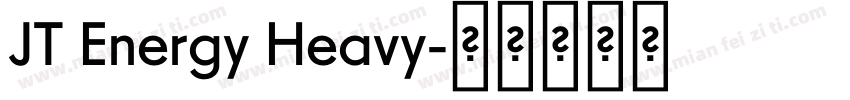 JT Energy Heavy字体转换